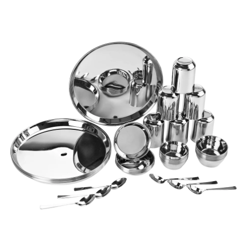 100 boxes of Stain Less Steel Dinner Set